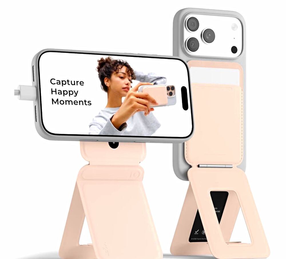 MOFT Snap Invisible Phone Tripod Wallet MagSafe NFC Card Holder Pink